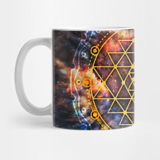 Colorful Sri yantra Mandala Mug